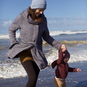 Mossimo Black and White Hooded Jacket